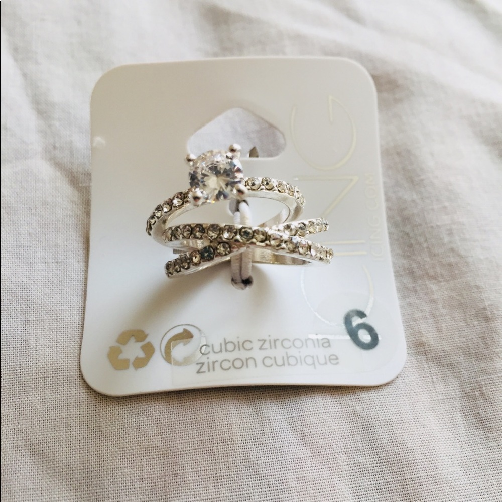 SALE 3 for $15 Icing 2-Rings Silver Set